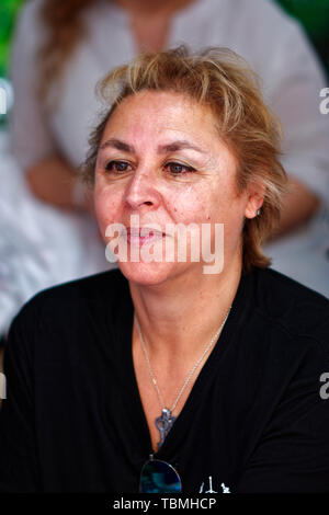 Madrid, Spanien. 01 Juni, 2019. Megan Maxwell ist ein spanischer Autor der romantischen Literatur und chick lit. Buchmesse in Madrid, Madrid, Spanien. Stockfoto