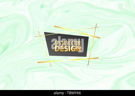 Marmor grün Textur Fliese Muster. Aquarell Hintergrund Vector Illustration. Grunge Malachit flüssige Flecken. Vintage stock Stein Textur. Marmorierung co Stock Vektor