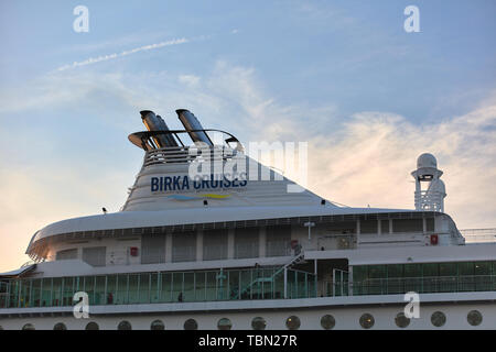 Kreuzfahrtschiff M/S BIrka Stockholm in Stockholm, Schweden Stockfoto