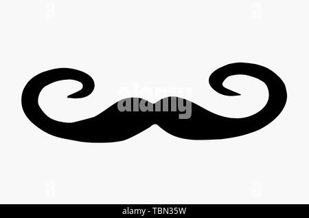 Schnurrbart Symbol Vektor Design vorlage Eps 10. Stock Vektor