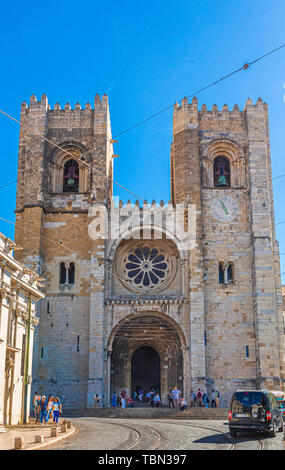 Lissabon, Portugal - 28. September 2016: Lissabon ist die Hauptstadt Portugals und einer der ältesten Städte der Welt. Der Blick erstreckt sich von S o Jorge, Stockfoto