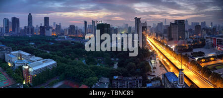 Stadt Landschaft von Hankou, Wuhan Stockfoto