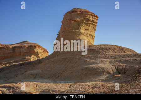 Magic City, Xinjiang, Yadan Landschaft Stockfoto