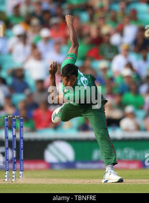 In Bangladesch Mustafizur Rahman während der ICC Cricket World Cup group Phase Match am Oval, London. Stockfoto