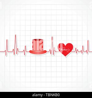 Abbildung: Happy Vatertag Gruß für unsere Eltern respektieren Stock Vektor