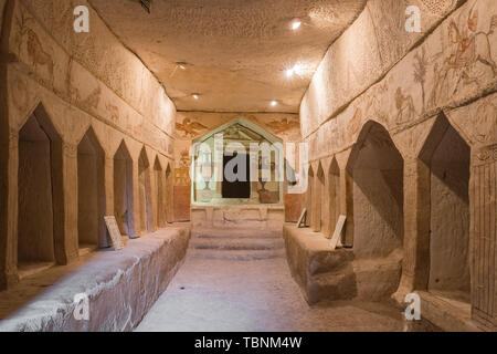 Beerdigung Höhle im Nationalpark Beit Guvrin, Israel Stockfoto