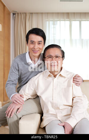 Vater und Sohn Freizeit und Unterhaltung Stockfoto