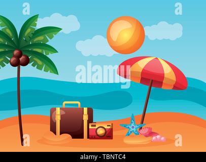 Sommer Urlaub Stock Vektor