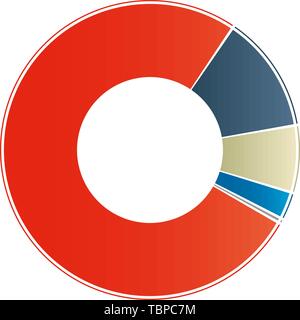 Farbe Diagramm Diagramm Vector Illustration Stock Vektor