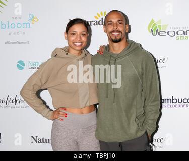 Brytni Sarpy, bryton James anwesend für 2. Jährliche Berühmtheit Bloom Gipfel,, The Beverly Hilton, Beverly Hills, CA Juni 1, 2019. Foto von: Priscilla Grant/Everett Collection Stockfoto