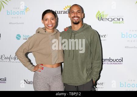 Brytni Sarpy, bryton James anwesend für 2. Jährliche Berühmtheit Bloom Gipfel,, The Beverly Hilton, Beverly Hills, CA Juni 1, 2019. Foto von: Priscilla Grant/Everett Collection Stockfoto