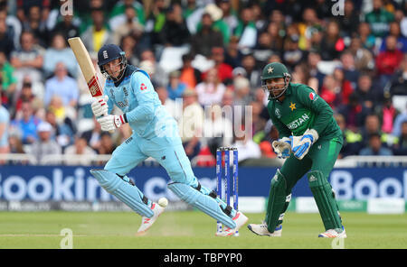 NOTTINGHAM, ENGLAND. 03. JUNI 2019: Joe Root von England schlagen während des England V Pakistan, ICC Cricket World Cup Match, an der Trent Brücke, Nottingham, England. Credit: Cal Sport Media/Alamy leben Nachrichten Stockfoto