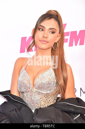 CARSON, CA - 01. Juni: Madison Bier besucht 2019 iHeartRadio Wango Tango an der Würde des Menschen Gesundheit Sport Park am Juni 01, 2019 in Carson, Kalifornien. Stockfoto