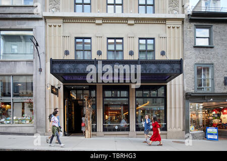 Chez Boulay Bistro Restaurant in der borealen Zone auf der Rue Saint-Jean in Quebec City, Quebec, Kanada Stockfoto