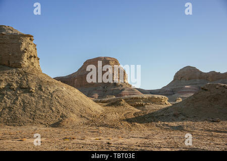 Magic City, Xinjiang, Yadan Landschaft Stockfoto