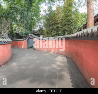 Antike Architektur von Du Fu Caotang in Chengdu, China Stockfoto
