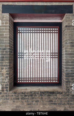Alte windows von Wei Manor Stockfoto