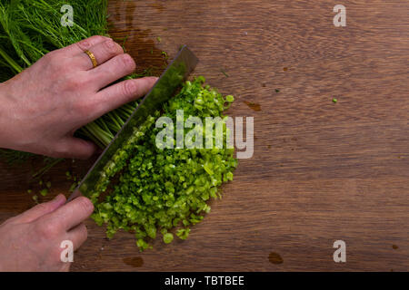 Fenchel geschnitten Stockfoto