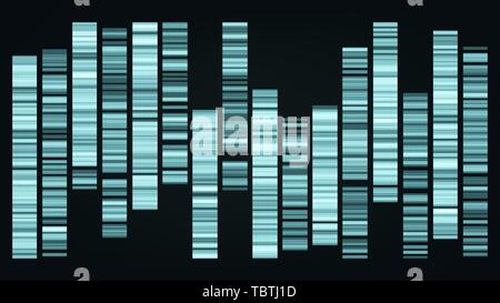 Design Farbe großen genomischen Daten Visualisierung Vektor Stock Vektor