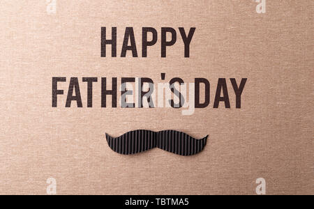 Vatertag Grußkarte Konzept. Flach. Stockfoto