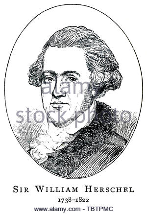 William Herschel Porträt, 1738 - 1822, war ein Deutscher geboren britische Astronom Stockfoto