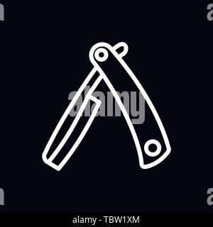 Rasiermesser Symbol vektor Symbol Stock Vektor