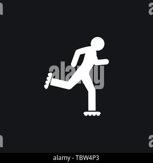 Skating Symbol vektor Symbol Stock Vektor