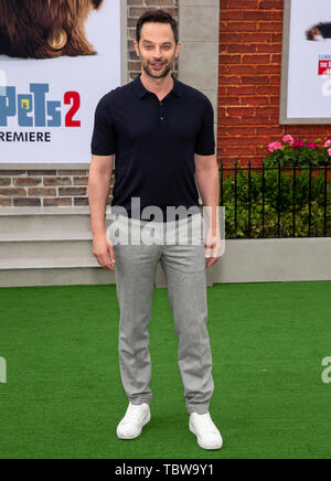 Los Angeles, CA - Juni 02, 2019: Nick Kroll besucht die Premiere von Universal Pictures'' Das geheime Leben der Haustiere 2' im Regency Dorf Theater Stockfoto