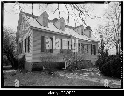 HAUPTHÖHE (NORD), BLICK VOM NORDÖSTLICHEN Palmer House, 173 West Margaret Lane, Hillsborough, Orange County, NC Stockfoto