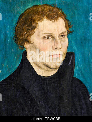 Lucas Cranach der Ältere, Martin Luther, Portrait Malerei, 1526 Stockfoto