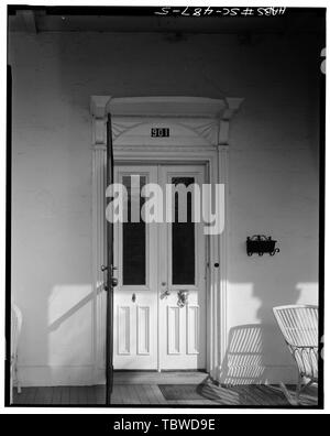 HAUPTEINGANG, SÜDHÖHE Frederick Fraser House, 901 Prince Street, Beaufort, Beaufort County, SC Stockfoto