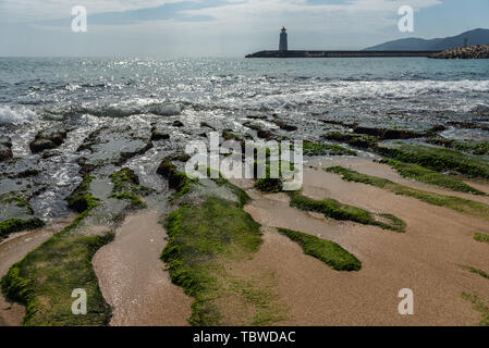 Sanya Yalong Bay Coastal Leuchtturm Stockfoto