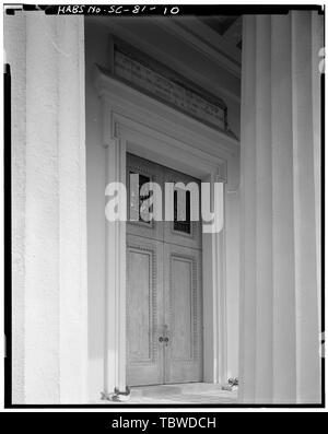 HAUPTEINGANG, WESTHÖHE Kahal Kadosh Beth Elohim Synagogue, 90 Hasell Street, Charleston, Charleston County, SC Warner, Cyrus L Lopez, David Stockfoto