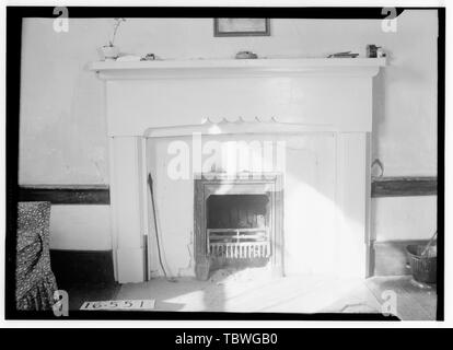 Historischer amerikanischer Gebäude Umfrage W. N. Manning, Fotograf, 21. Februar 1935 MANTEL IN S.W. Bett Zimmer Cauthen House, East Drake Avenue, Auburn, Lee County, AL Stockfoto