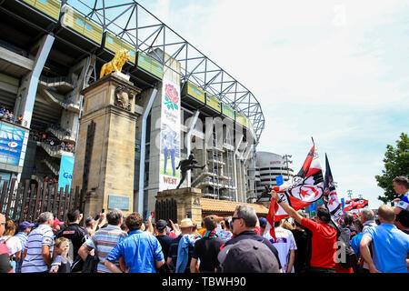 1. Juni 2019, Twickenham, Twickenham Stadium, England; Gallagher English Premiership Play-Off Finale 2019, Exeter Chiefs vs Sarazenen; Twickenham Stadium vor der endgültigen Gutschrift: Georgie Kerr/News Bilder Stockfoto