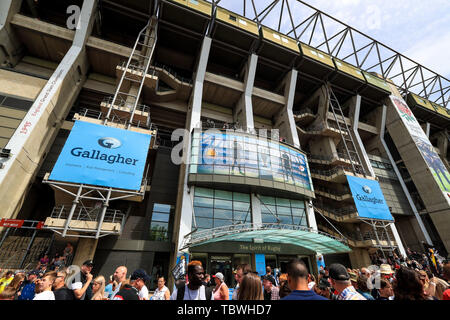 1. Juni 2019, Twickenham, Twickenham Stadium, England; Gallagher English Premiership Play-Off Finale 2019, Exeter Chiefs vs Sarazenen; Twickenham Stadium vor der endgültigen Gutschrift: Georgie Kerr/News Bilder Stockfoto