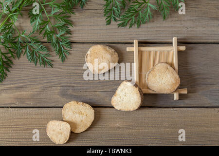 Close-up Durchfall der Traditionellen Chinesischen Medizin Stockfoto