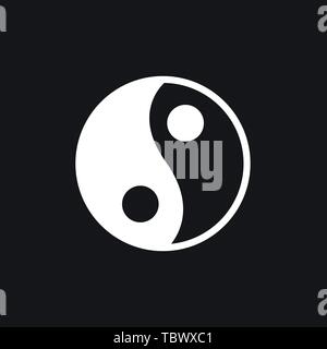 Yin Yang Symbol vektor Symbol Stock Vektor