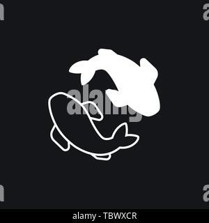 Yin Yang Symbol vektor Symbol Stock Vektor