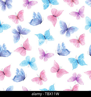 Multicolor Schmetterlinge kombinationsraster Muster Stockfoto