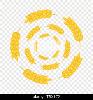 Runde Rahmen der Ohren Symbol cartoon-Stil Stock Vektor