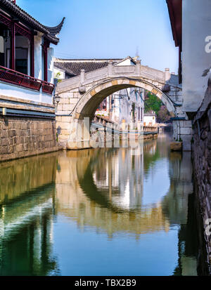 Shijiao Bridge Road, Suzhou Pingjiang Stockfoto