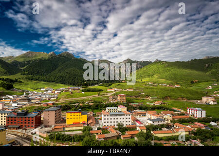 Lang Mu Tempel, Autonomen Präfektur Gannan, Provinz Gansu Stockfoto