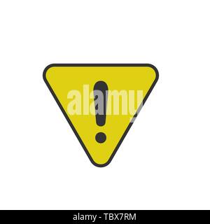 Gelbe im Bau Symbol isoliert. Vector Illustration Stock Vektor