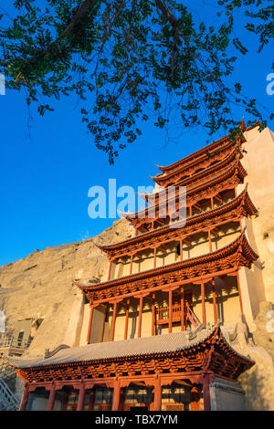 Mogao Grotten Scenic Area in Dunhuang, Provinz Gansu Stockfoto