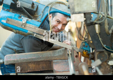 Ingenieur Mess- Komponente mit Mikrometerschraube Stockfoto