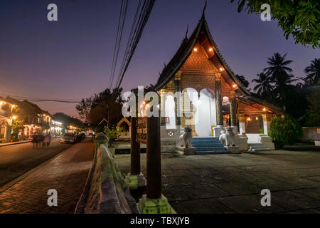 Wat Sen Tempel, Wat Sene Souk Haram in Luang Prabang, Laos Stockfoto