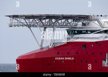 Australische Grenze multi purpose off shore Schiff Ocean Shield in Jervis Bay. Stockfoto