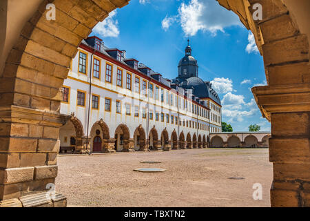 GOTHA, Deutschland - ca. Mai 2019: Schloss Friedenstein Gotha in Thüringen, Deutschland Stockfoto