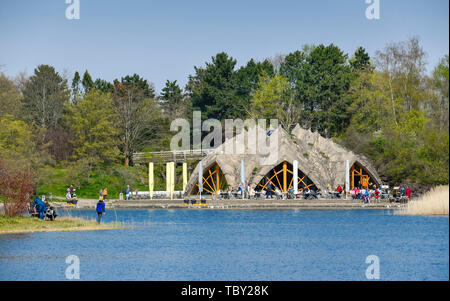 Der britzer See Terrassen, Britzer Garten, Britz, Neukölln, Berlin, Deutschland, Britzer Seeterrassen, Britzer Garten, Deutschland Stockfoto